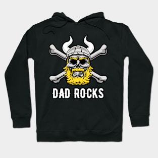 Viking Skull Dad Rocks Hoodie